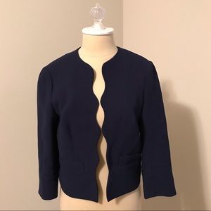 Draper James Cropped Scallop Blazer